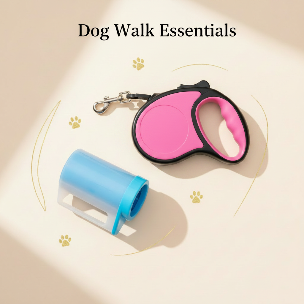 Dog Walk Essentials Bundle – Retractable Leash & Paw Cleaner