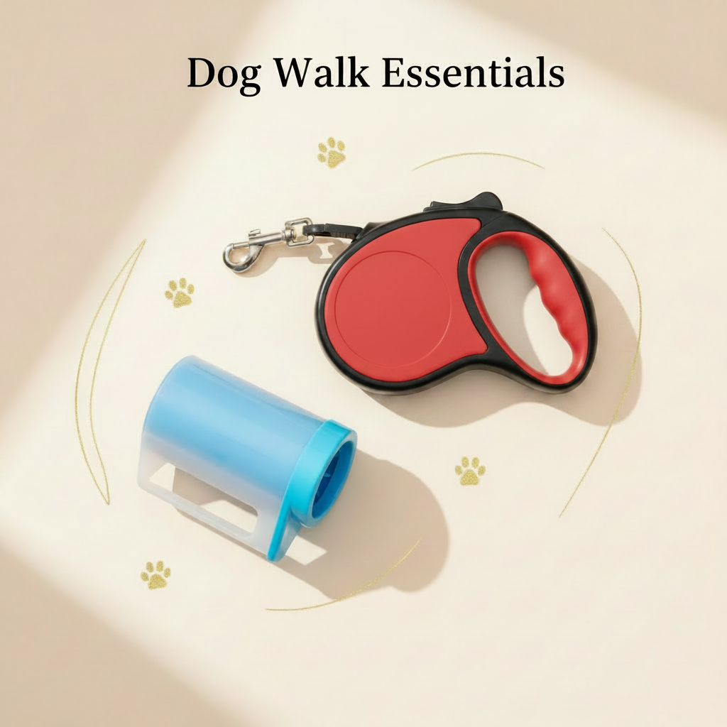 Dog Walk Essentials Bundle – Retractable Leash & Paw Cleaner